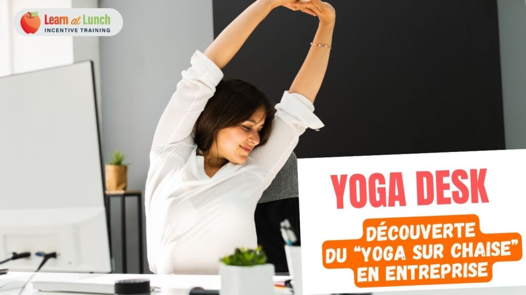 yoga desk yoga sur chaise en entreprise